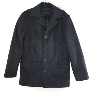 Men's Structure Wool Coat